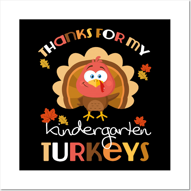 Thanks For My Kindergarden Tunkeys T-Shirts Wall Art by vamstudio